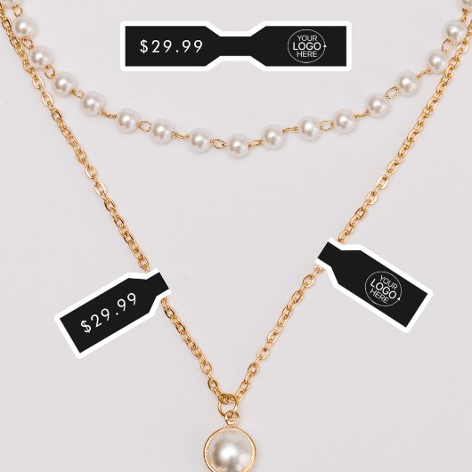 Etikett für das Barbell-Zeichen "Schwarzes Logo hi