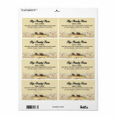 Etikett für das Ei-Etikett der Aquarellfarm (Vorne)