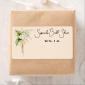 Etikett für das elegante Blumengrenzpapier (Insitu)