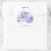 Etikett für das Etikett der Kerze Quadratischer Aufkleber (Tasche)