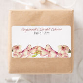 Etikett für das Etikett des Blumengrenzbildes mit (Insitu)