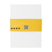 Etikett für das gelbe Logo "Soap Bly Band" Einladungsbanderole (Rückseitenbeispiel)