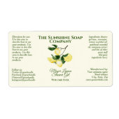 Etikett für das Gesicht und das Körperarzneimittel (Vorne)