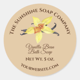 Etikett für das Gesicht und das Körperarzneimittel Runder Aufkleber