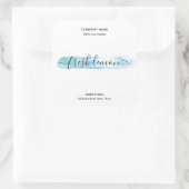 Etikett für das Kronenetikett Quadratischer Aufkleber (Tasche)