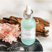 Etikett für das Minimalistische Bio Hautpflegeprod Rechteckiger Aufkleber