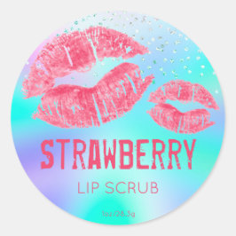 Etikett für das Pastell-Shimmer Lip-Scrub Runder Aufkleber