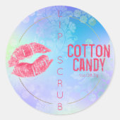 Etikett für das Pastell-Shimmer Lip-Scrub Runder Aufkleber (Vorderseite)