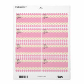 Etikett für das rosa Herz-Eyelet (Vorne)