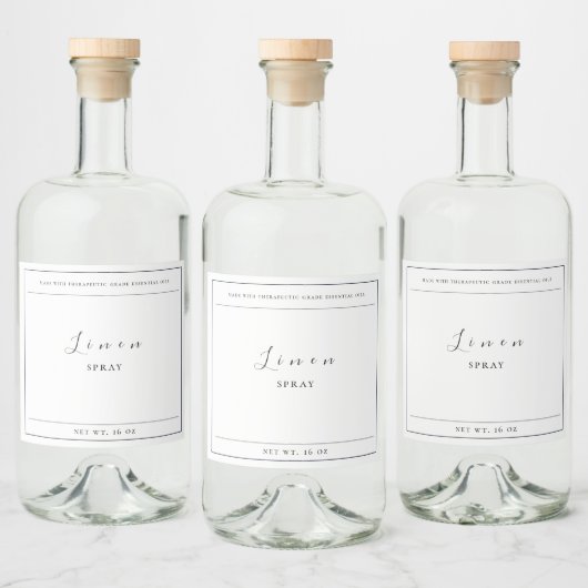 Etikett für das Spray (Flaschen)