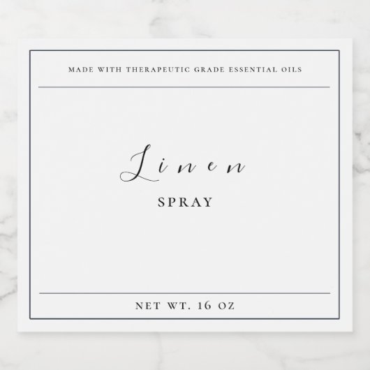 Etikett für das Spray (Einzelnes Label)