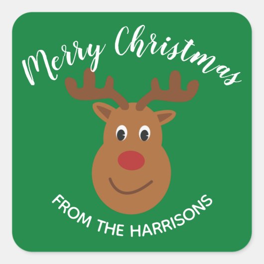 Etikett für den Aufkleber für Reindedesign (Vorderseite)