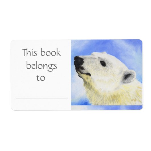 Etikett für den Polar-Bär (Vorne)