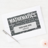 Etikett für den Sticker der mathematischen Schule (Umschlag)