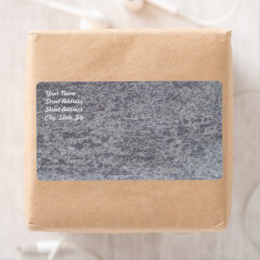 Etikett für den Versand von schwarzem Marmor (Insitu)