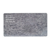 Etikett für den Versand von schwarzem Marmor (Vorne)