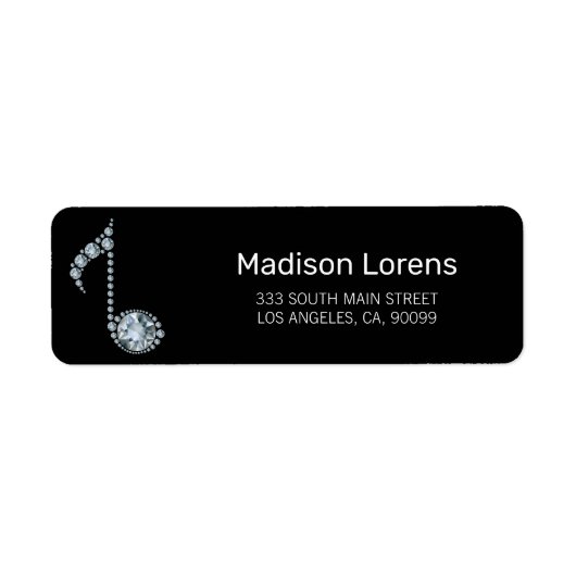 Etikett für Diamanten (Vorne)