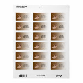 Etikett für die Adresse des Halses Adressaufkleber (Vorne)