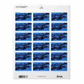 Etikett für die Adresse im Winter Adressaufkleber (Vorne)