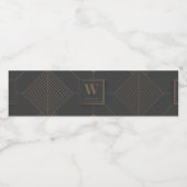 Etikett für die Anfangswasserflasche (Einzelnes Label)