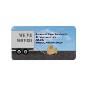 Etikett für die Ankündigung von Verpackungsaufsc Adressaufkleber