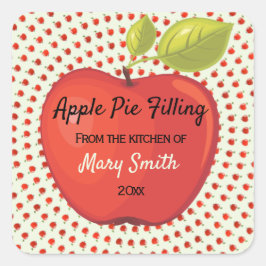 Etikett für die Appellationskonservierung Quadratischer Aufkleber