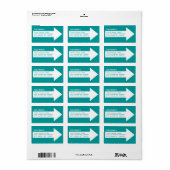 Etikett für die Arrow-Adresse Adressaufkleber (Vorne)