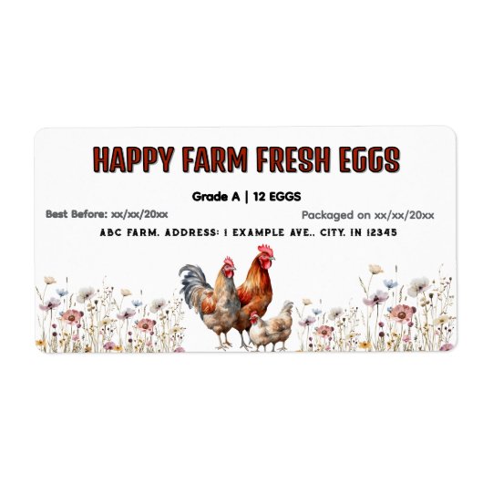 Etikett für die Aufmachung der Aquakultur (Vorne)