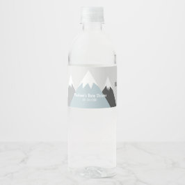 Etikett für die Bergwasserflasche, Abenteuerverpac