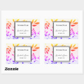 Etikett für die Beschriftung der Aufkleber (Blatt)