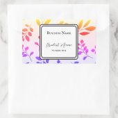 Etikett für die Beschriftung der Aufkleber (Tasche)