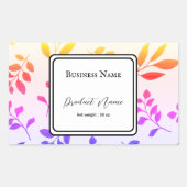 Etikett für die Beschriftung der Aufkleber (Vorderseite)