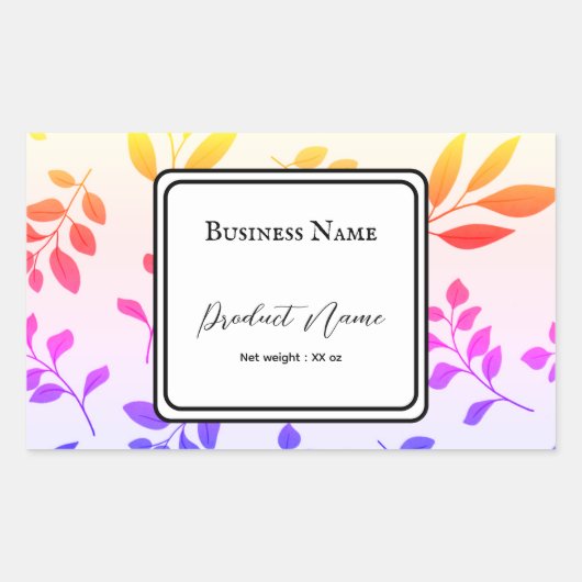 Etikett für die Beschriftung der Aufkleber (Vorderseite)