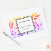 Etikett für die Beschriftung der Aufkleber (Umschlag)