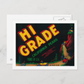 Etikett für die Birnenzählung Postkarte (Vorne/Hinten)