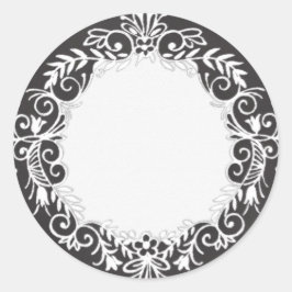 Etikett für die Blankenkopfplatte Runder Aufkleber