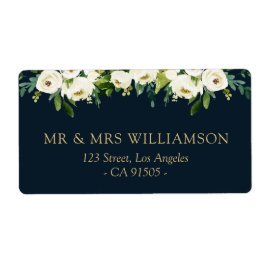 Etikett für die Blumenbezeichnungen von Elfenbein