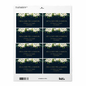 Etikett für die Blumenbezeichnungen von Elfenbein (Vorne)