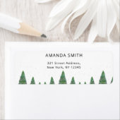 Etikett für die blumengeschmückte Winteradresse (Insitu)