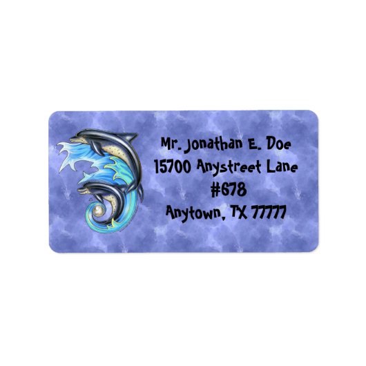 Etikett für die Brise- und Brandrückstandadresse Adressaufkleber (Vorne)