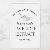 Etikett für die Extraktion (Einzelnes Label)