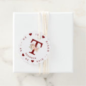 Etikett für die farbige Blütenfloral Geschenkanhänger (Beispiel)