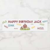 Etikett für die Flasche mit Wasser für den Garten (Einzelnes Label)