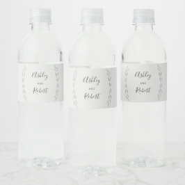 Etikett für die Flasche "Sage Greenery Water", Hoc