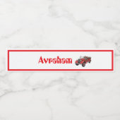 Etikett für die Flaschenetikette für Feuerwehrfahr (Einzelnes Label)