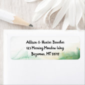 Etikett für die grüne Rücksendeadresse für den Was (Insitu)