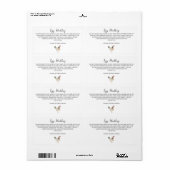 Etikett für die Haltbarkeit der Eierstöcke (Vorne)