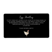 Etikett für die Haltbarkeit der Eierstöcke (Vorne)