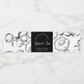 Etikett für die hausgemachte Apricot-Marmelade (Einzelnes Label)