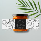 Etikett für die hausgemachte Apricot-Marmelade